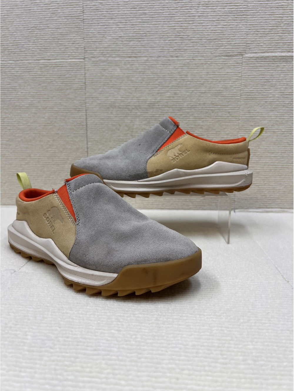 SOREL ONA RMX Moc Waterproof Suede Mules Women's 8.5 Gray